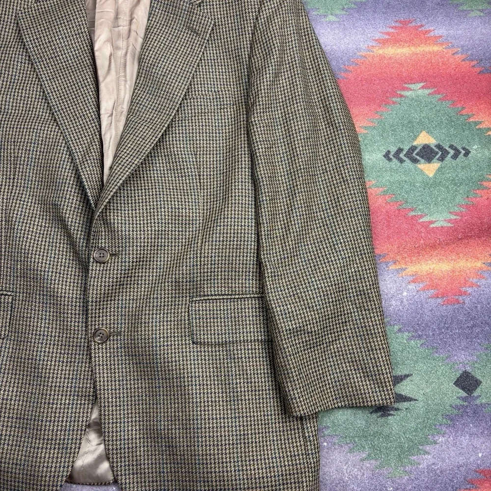 Ralph Lauren Men's Brown Houndstooth Sport Coat Blazer